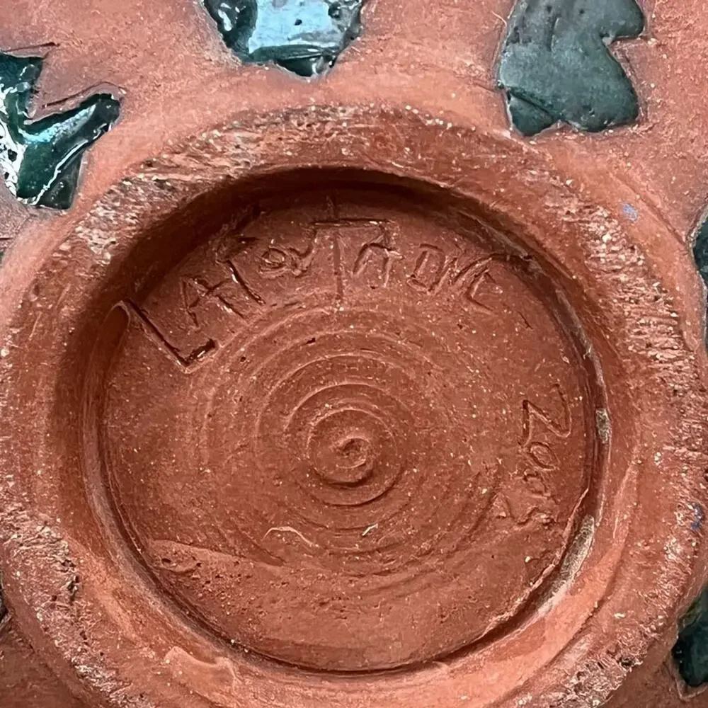 Vtg Glen Lafontaine Art Pottery Pot Planter 5